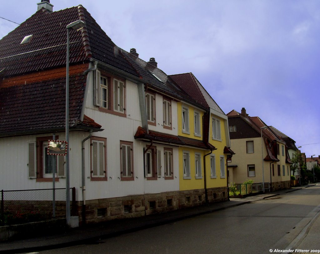 Häuserpartie in der Grosse-Au-Strasse Gaggenau-Bad Rotenfels by fittererfamily