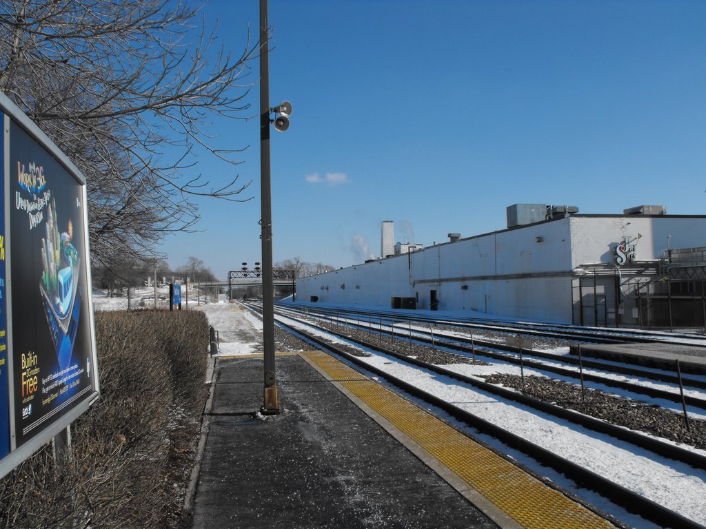 Jel Sert factory from Metra platform by keithyearman