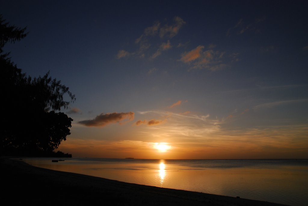 Sunset, beach, saipan by H.Furuichi