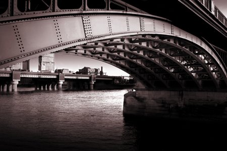 Southwark Bridge by vespasean