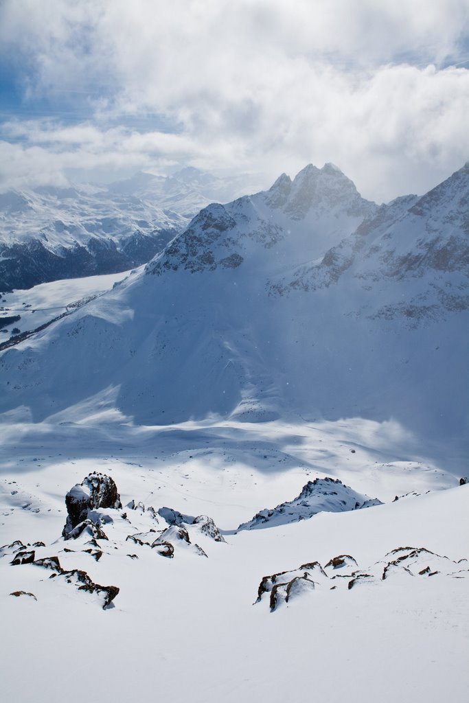 Snow covered mountains by cbjo