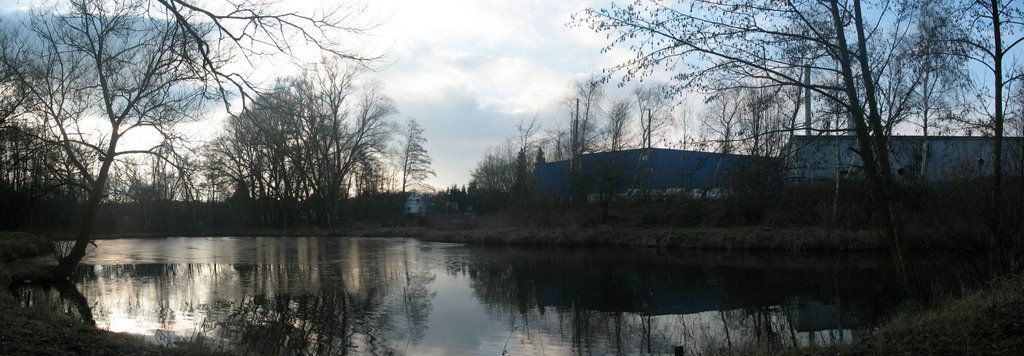 Spaziergang an der Este - Teich-Panorama - 02.09 by Judge Avalon