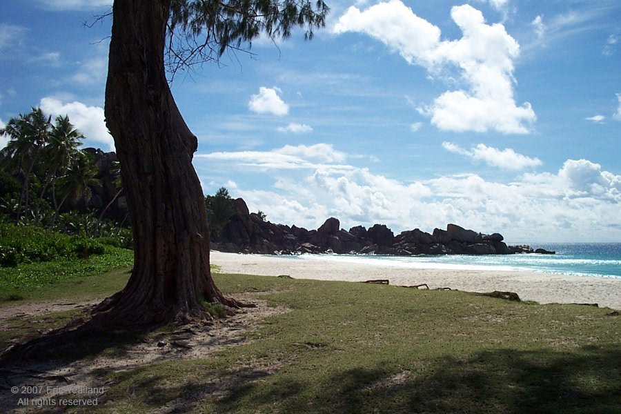 Petite Anise, Looking South-East, La Digue, Seychelles - 2003 by ericyealland