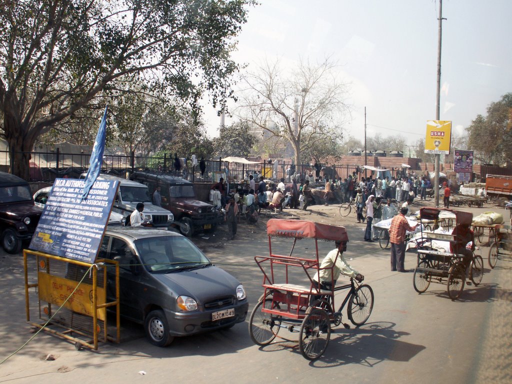 Street near Jami Masjid by Ovidiu Anca