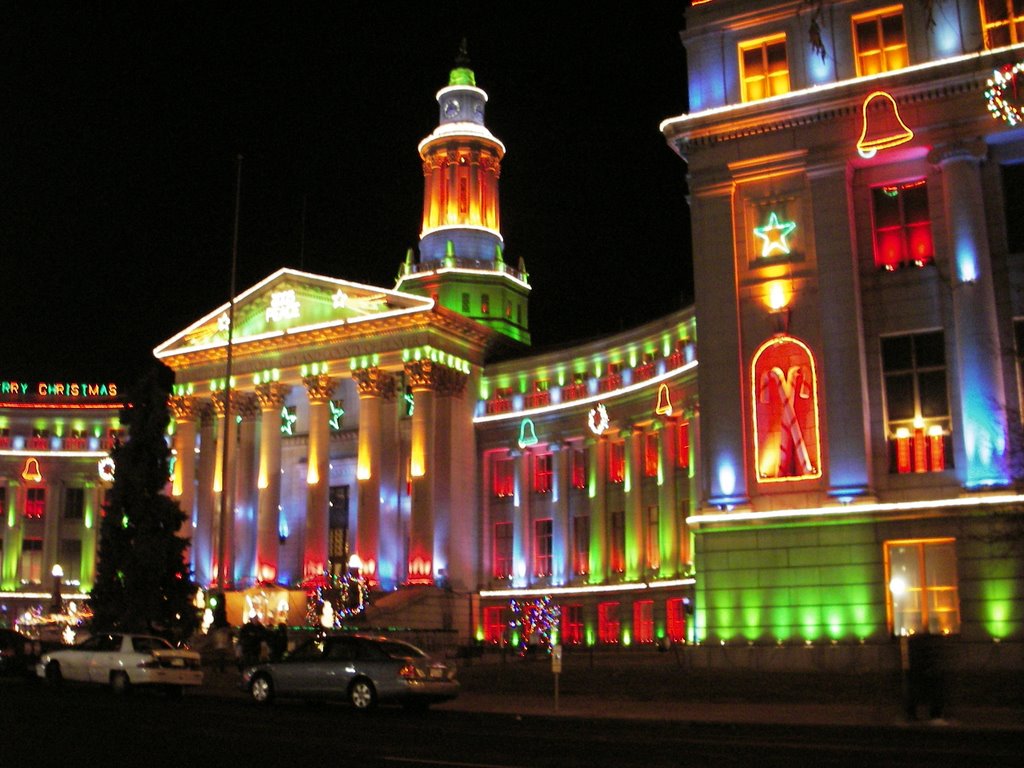 Denver City Building at Christmas by Carlos Madrid (Chica…