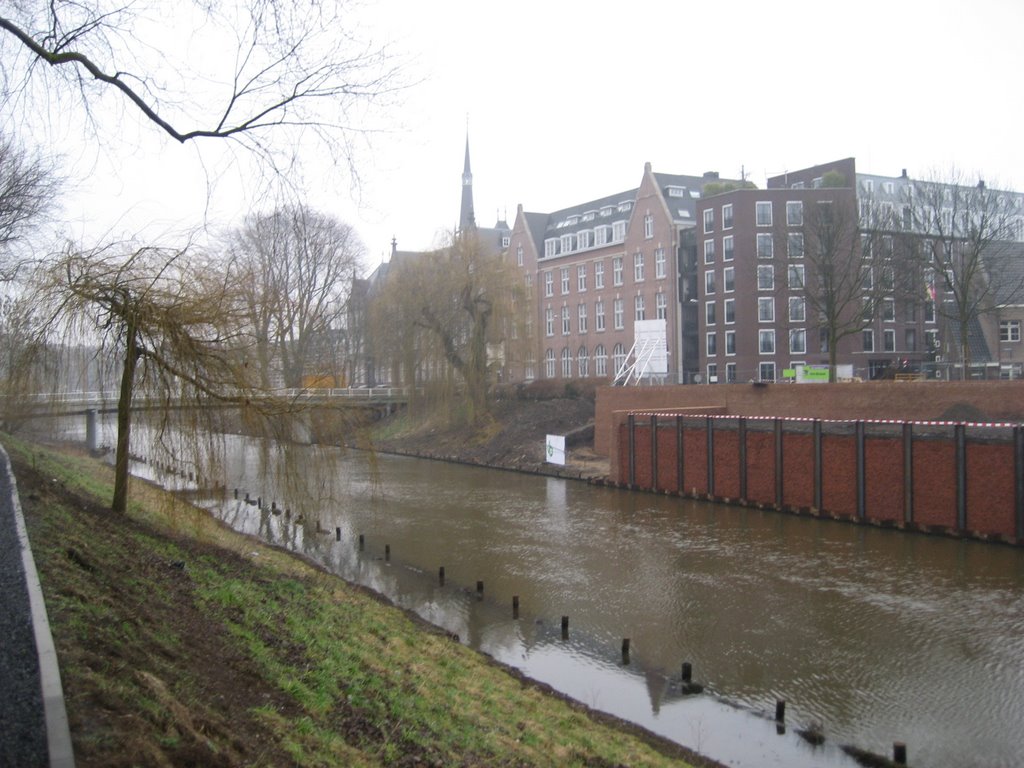 JP - Van der Does de Willeboissingel - Zicht over binnendieze richting Westwal (Noord) by Jaap Peters