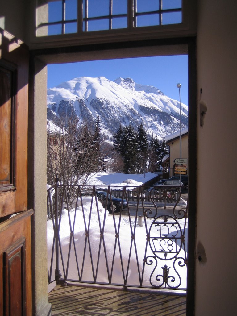 Celerina-View of Piz Albris by F Mueller