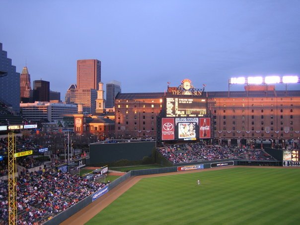 Baltimore City Skyline, Camden Yards by Josh T.