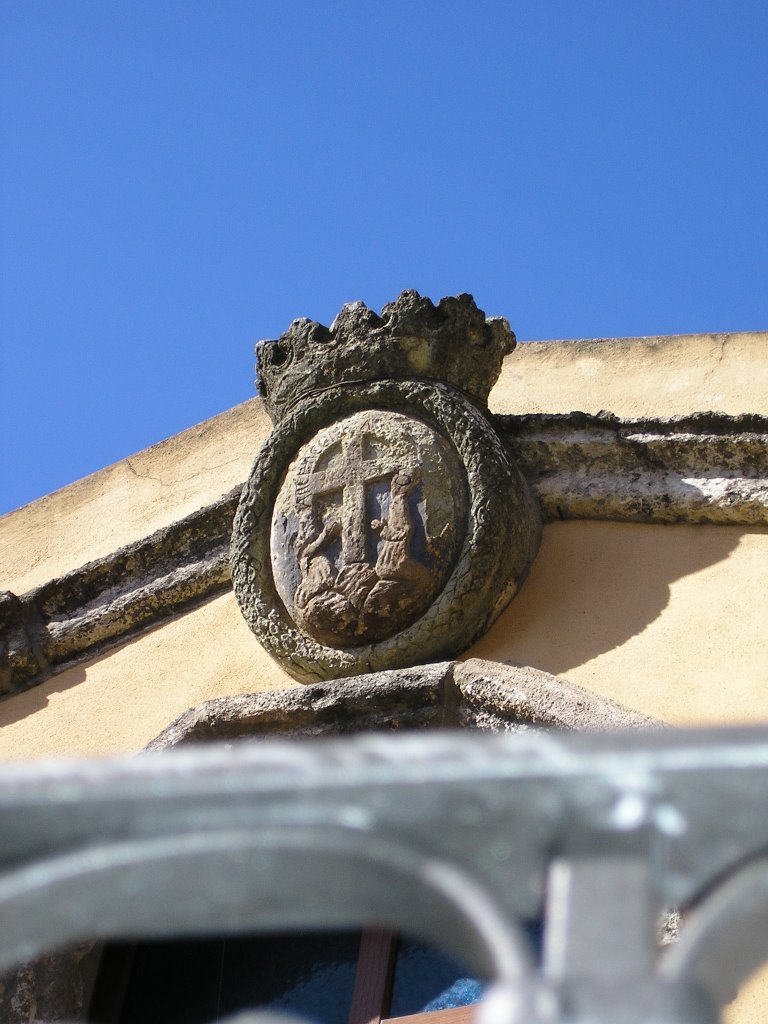 Chiesa di Santa Croce - "In Hoc signo vinces" - stemma by Alessandro Ponzelett…