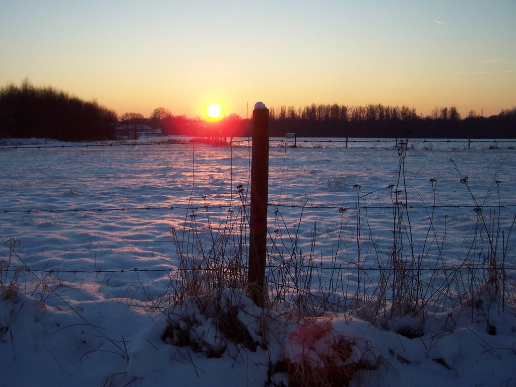 Winteravond nabij Kasteel Terworm by W Klinkenberg