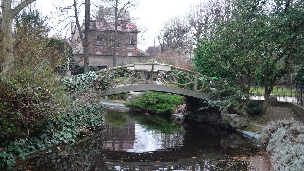 Pont, Square Voyer d'Argenson, Asnières-Fév.2009 by Syldenn