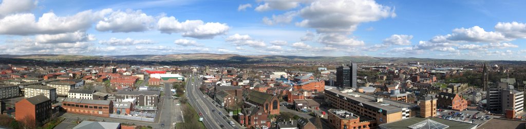 View over Rochdale from town flats by Dave Wilky