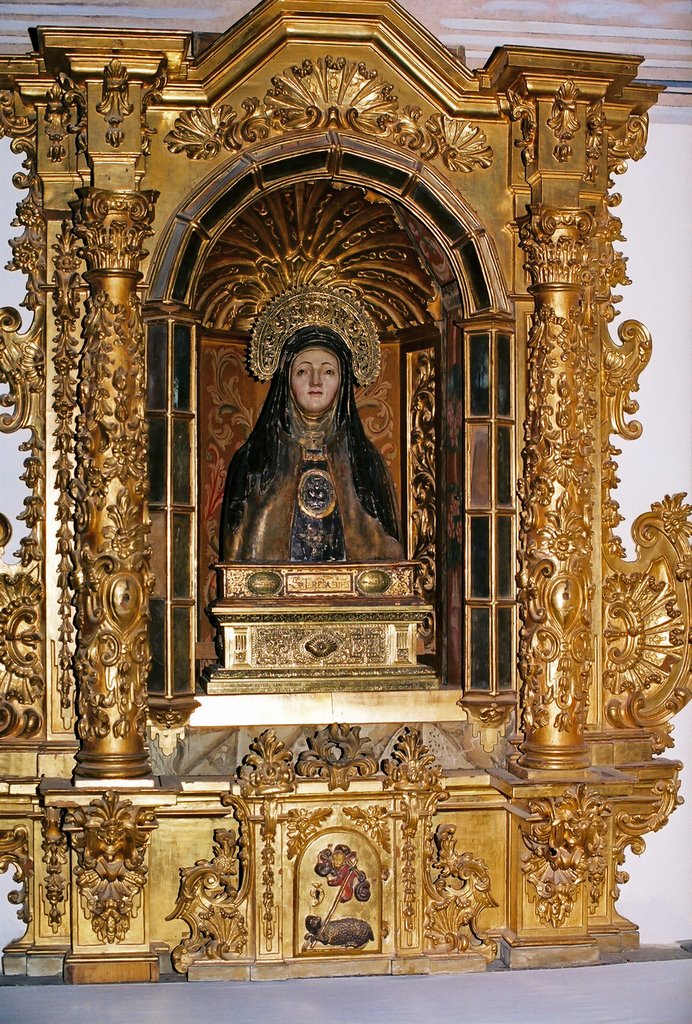 St. Teresa of Avila altar in chapel by David G Bazan