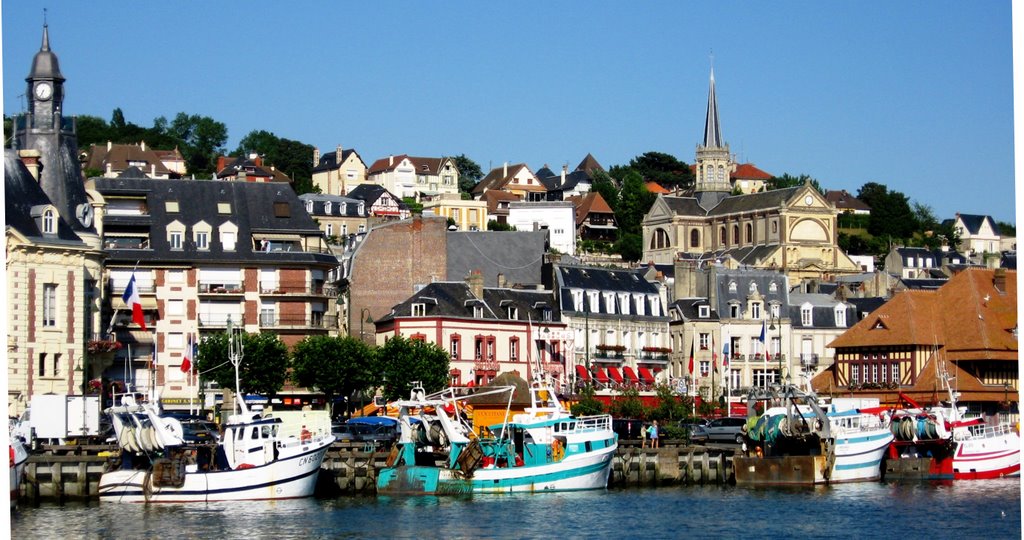 Trouville fishing port by Roybinson