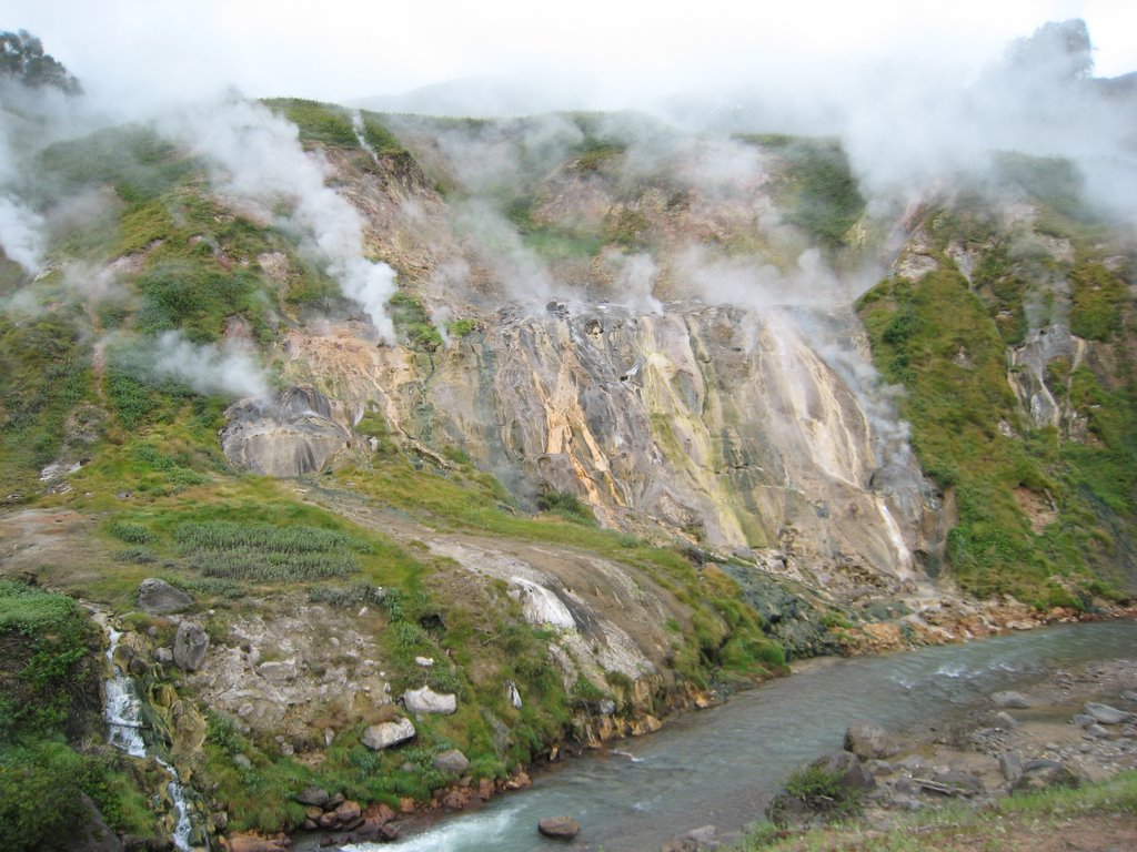 Valley of Geysers, Kamchatka Russia, 6 weeks after June 2007 landslide by wiltzius