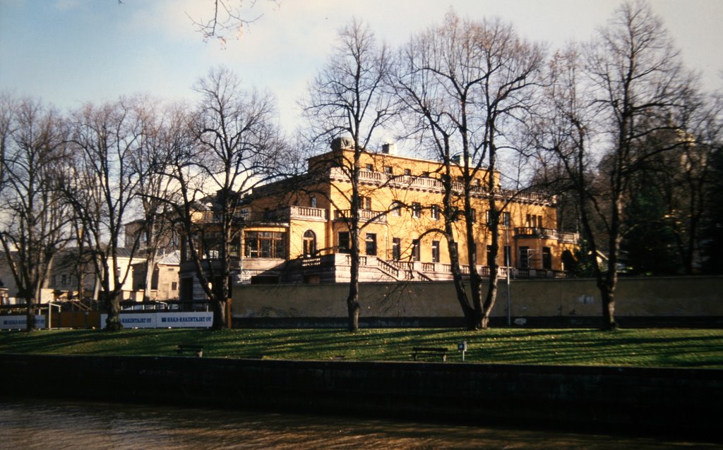 Turku, Center, Palace of Rettig and River Aura, 16 Oct 1993 by Johanan Järvinen