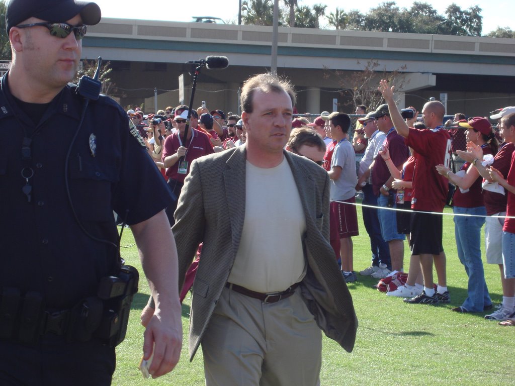 Jimbo Fisher Entering the Champs Sports Bowl 2008 by FSUsBigestFan