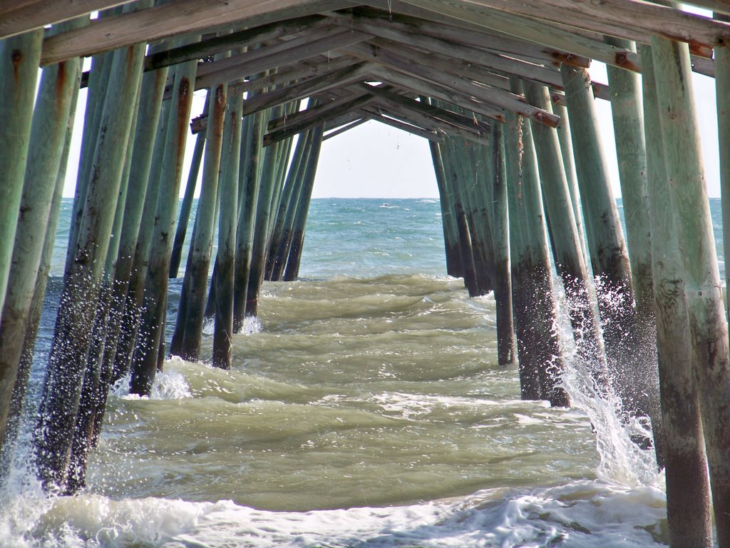 Under Bogue Fishing Pier by Kevin Childress