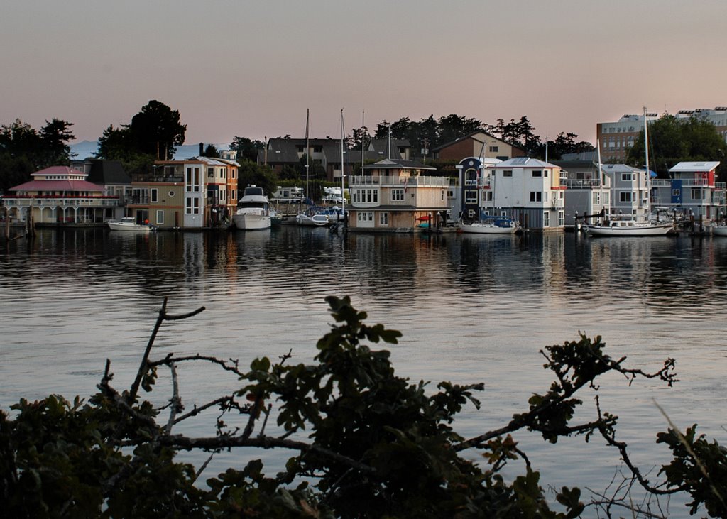 House boats West Bay Marina by Bruce L Crandall