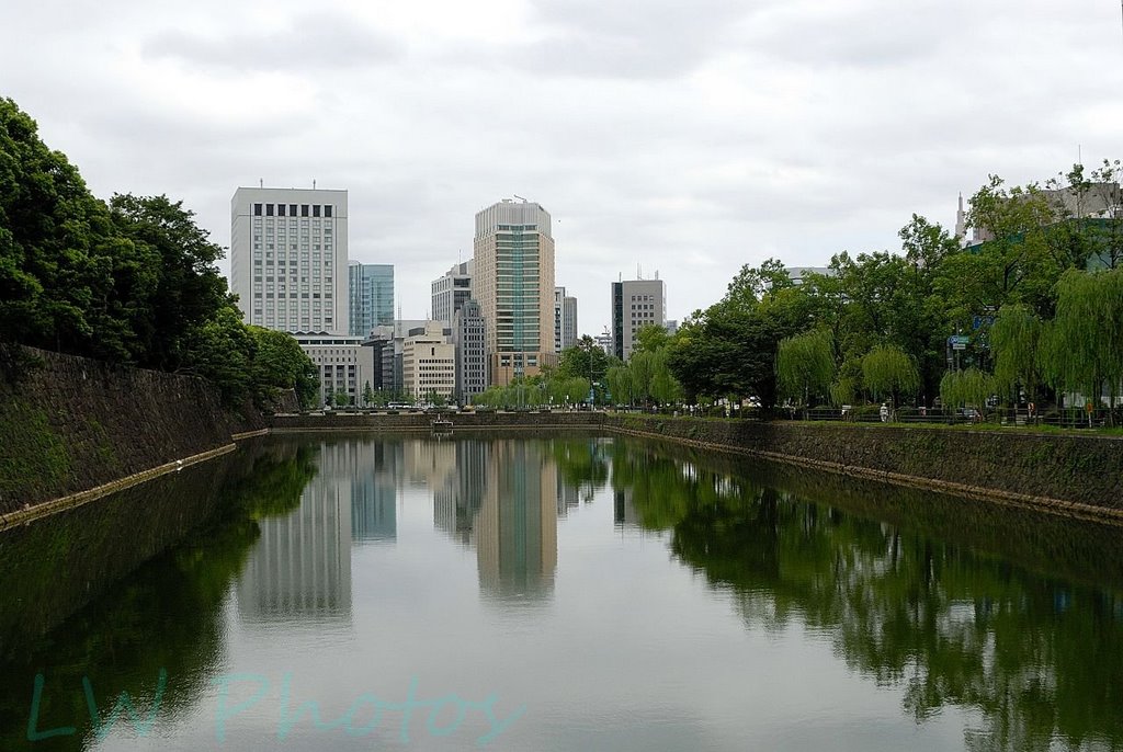 祝田橋, Iwaitahashi, around Tokyo Imperial Palace by Lu Wei