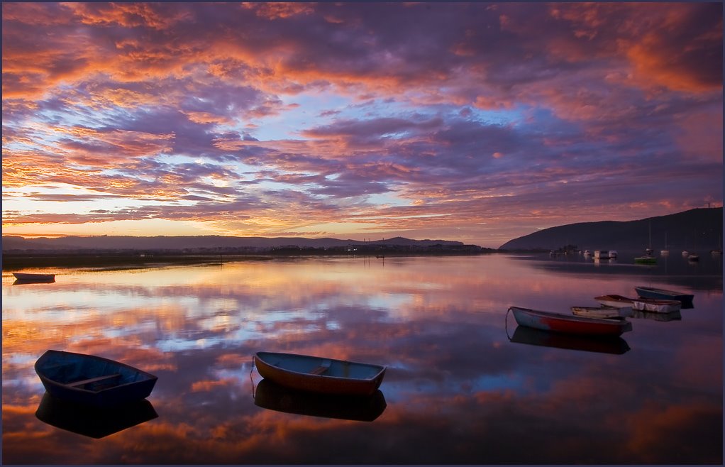 Sunrise on Knysna Lagoon by Chris Daly FPSSA..AP…