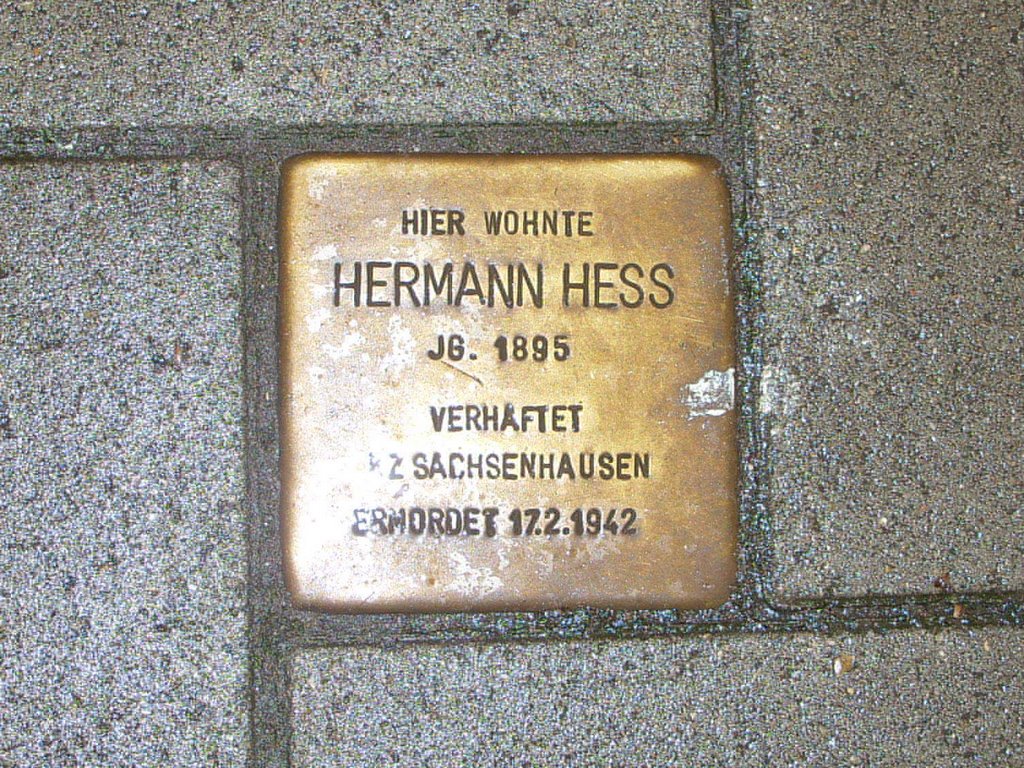 Holocaust-Stolperstein by Sven F.