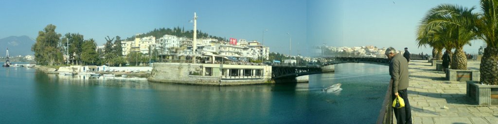 Chalkida old bridge panoramic by polsta