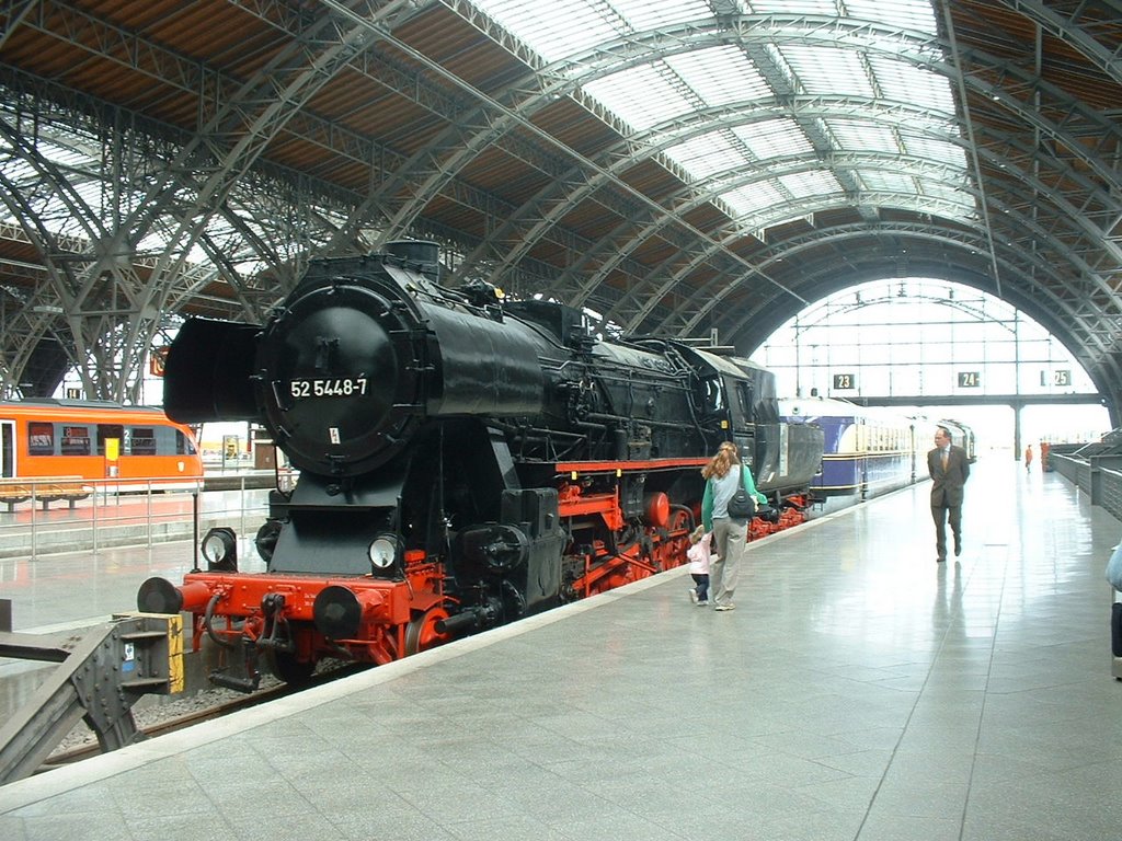 Leipzig, HBF loco vapeur by L53