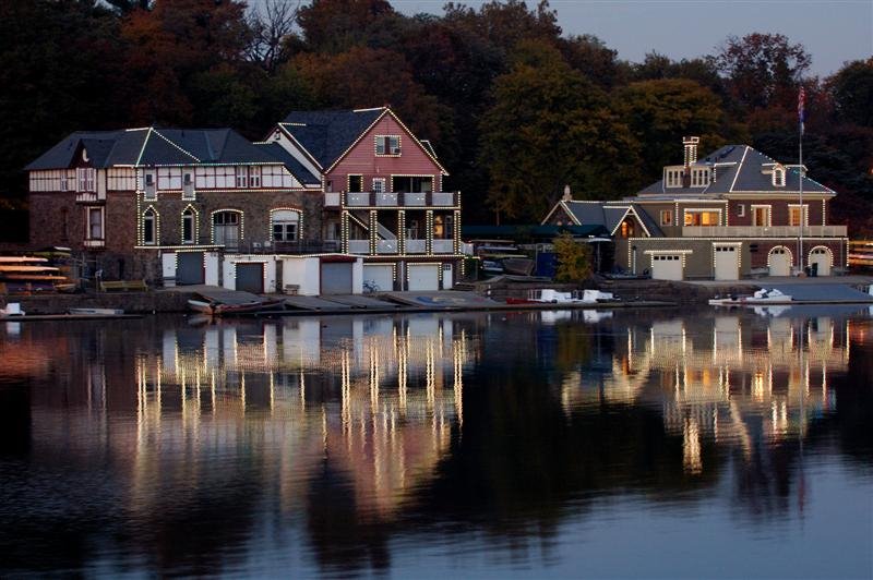 Boat House Row by K Gilkey