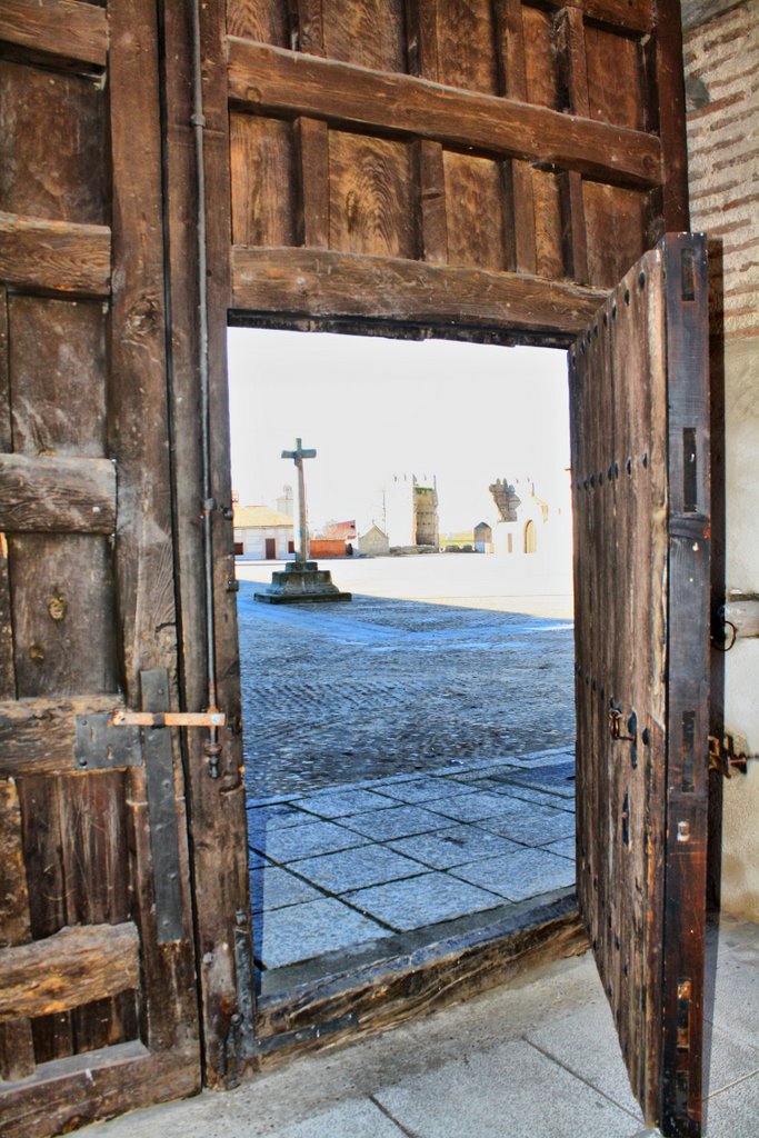 Sister's convent door. Madrigal de las Altas Torres by Graciel.la Vidal