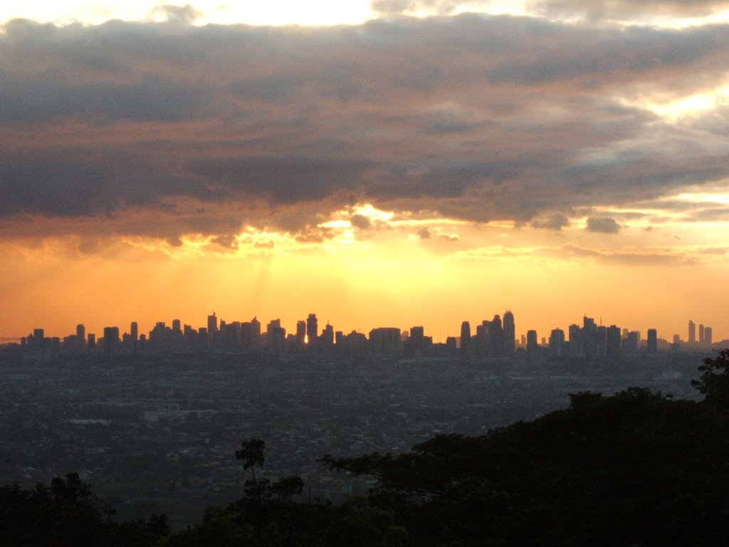 Sunset time! Overlooking Manila from Antipolo, Philippines by traveler101