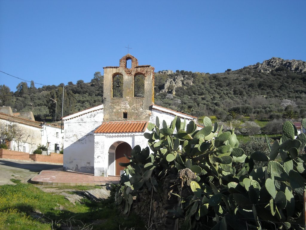 Iglesia parroquial de San Sebastián en Galizuela. Dentro, imagen de la Virgen de Lares. Febrero 2009 by viajeroandaluz