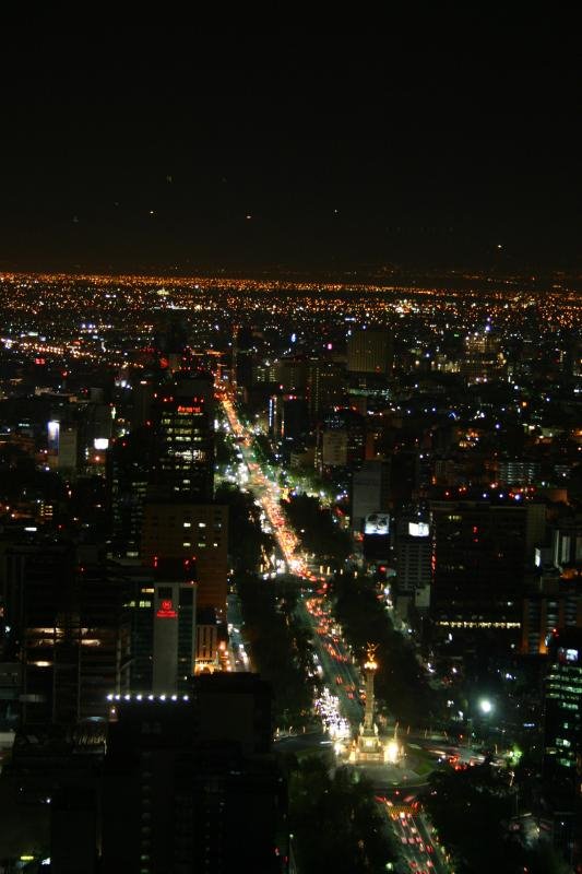 Reforma avenue from Torre Mayor by Diego Serebrisky