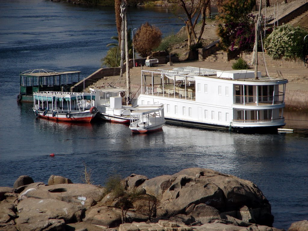 Nile river at Aswan by Yasser El-Rasoul