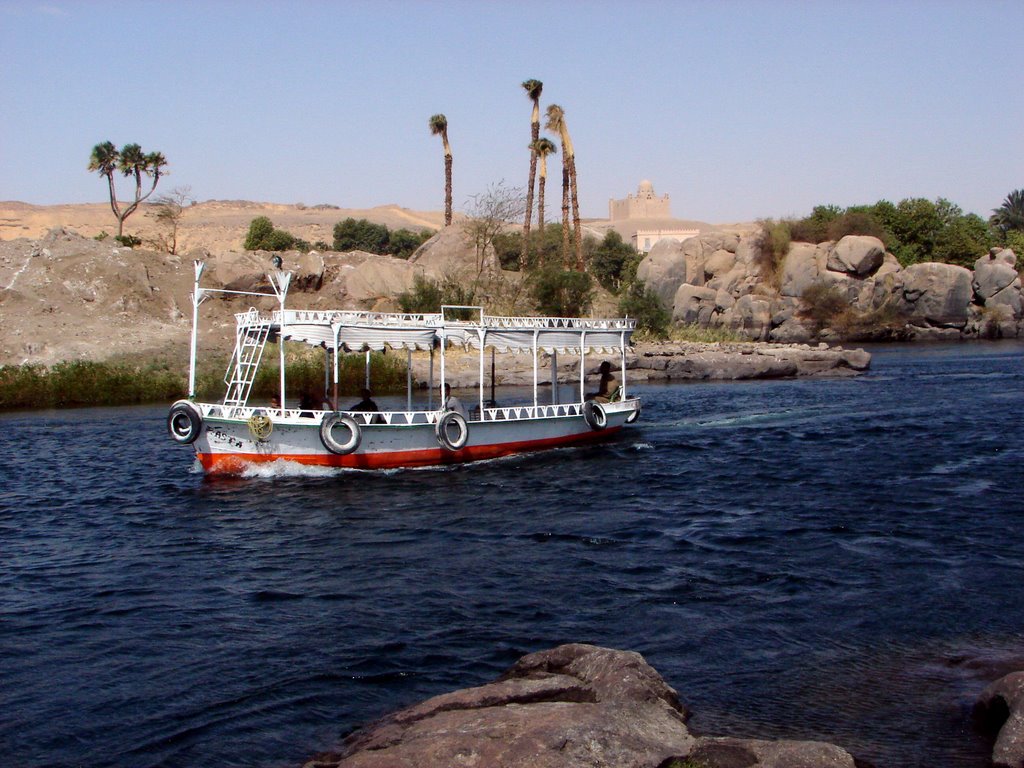 Crossing the River Nile and Agha Khan Tomb by Yasser El-Rasoul