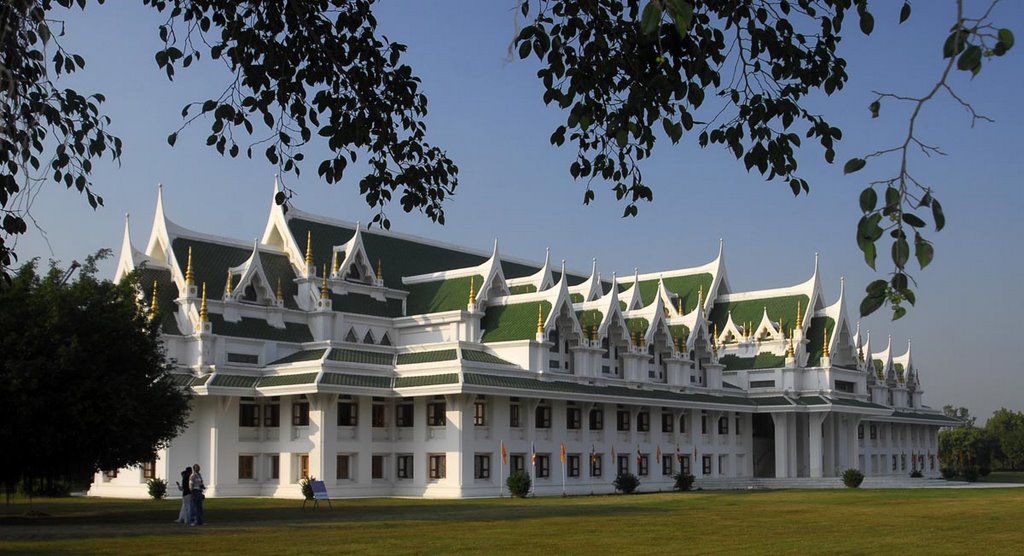 Meditation Hall Building at Shravasti by www.husainstudio.com