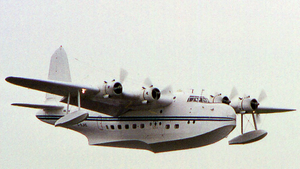 Shorts Sunderland Flying Boat at RAF Coningsby by alan drury