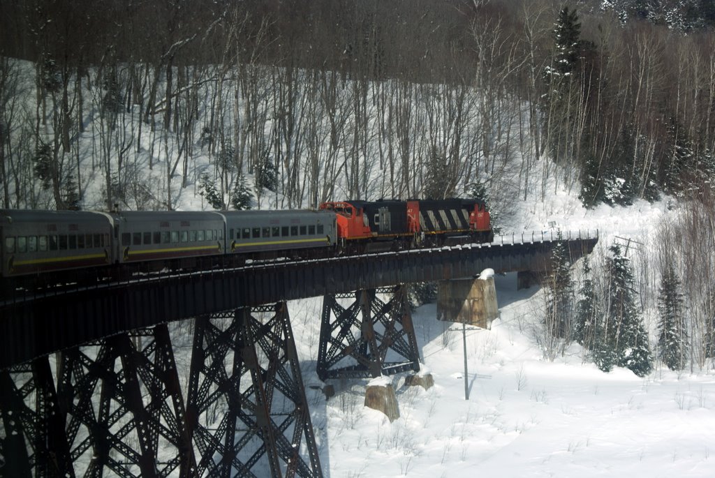 Agawa Canyon Train Trestle by Bluegill