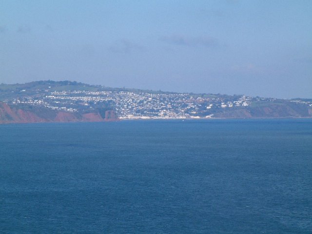 Teignmouth from Ilsham Marine drive Torquay by Tony Carter