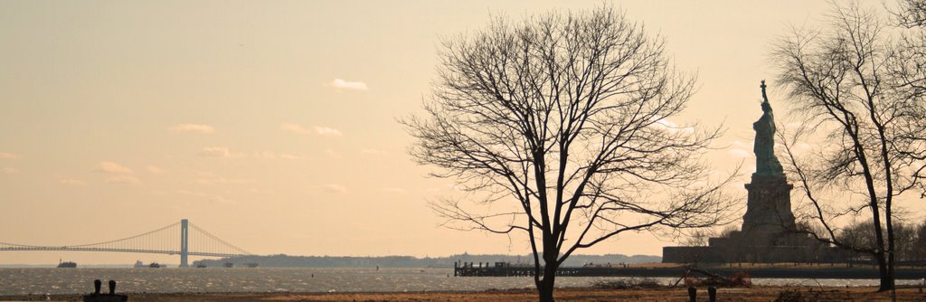 Lady Liberty at Sunset by Tracy Sparkes