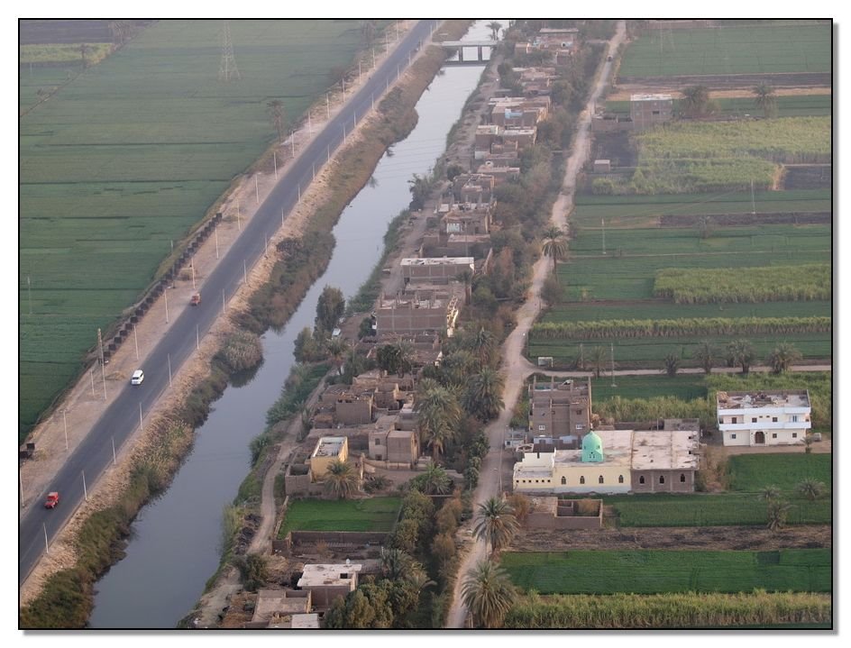 Theben West Waterchannel (Aerial View) by AustrianAviationArt