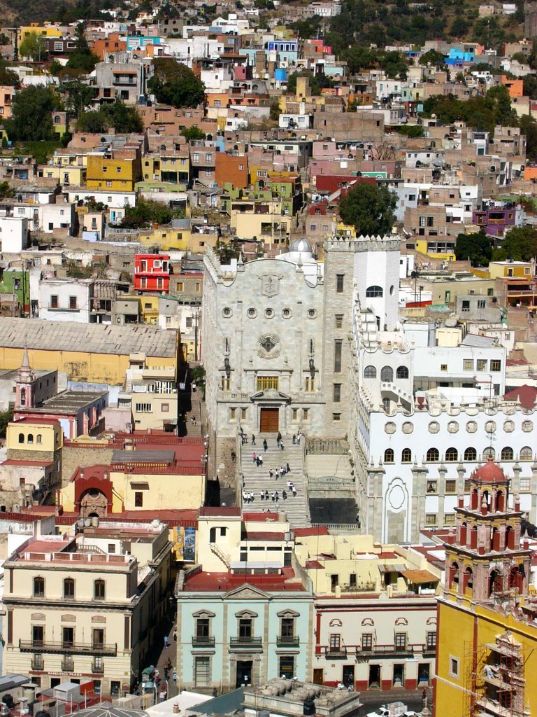 Universidad desde el Monumento al Pipila 2008 by De la Peña