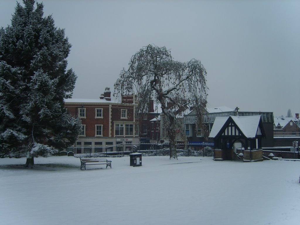 Wellington shops in winter snow by MttJocy