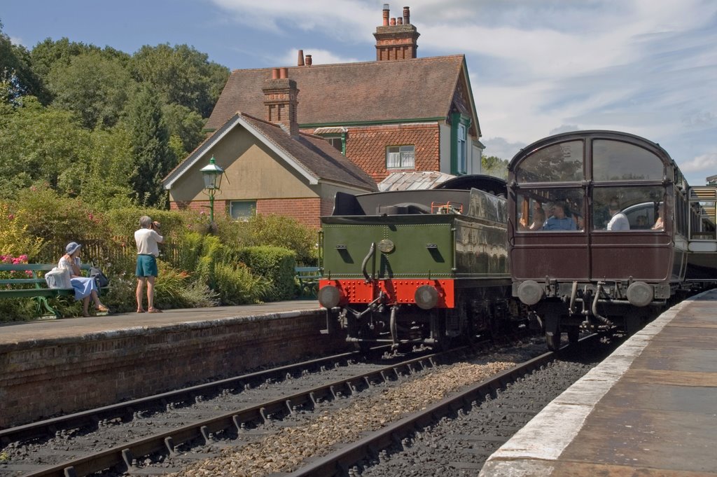 Kingscote Station on the Bluebell Line by Tim Hoare