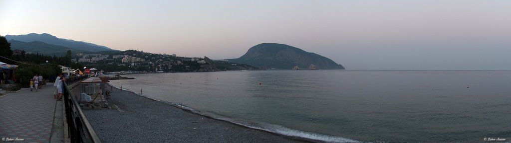 Panorama view on the sea in Gurzuf by Vadim Anokhin