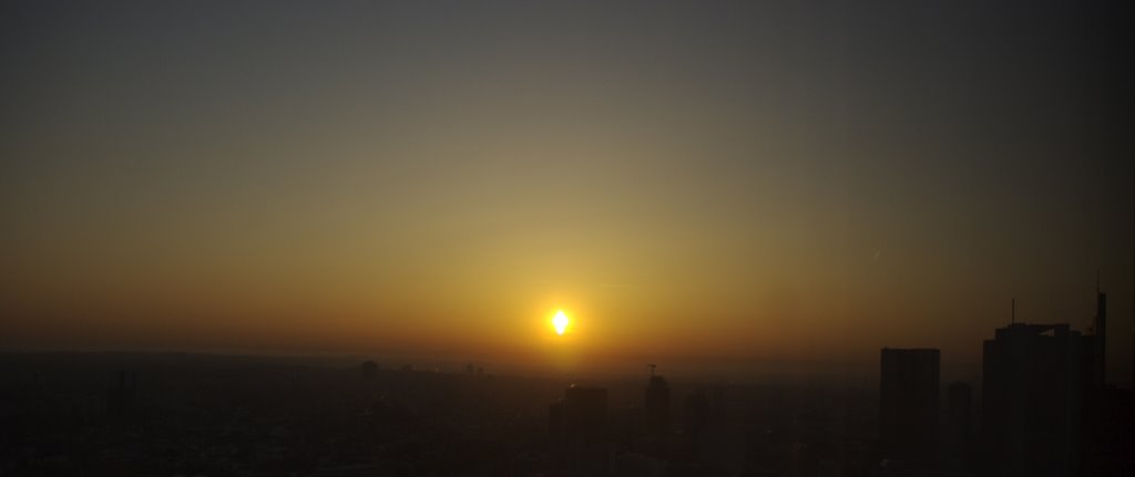 Franfurt Sunrise from the Marriot Hotel by Chris Bassett