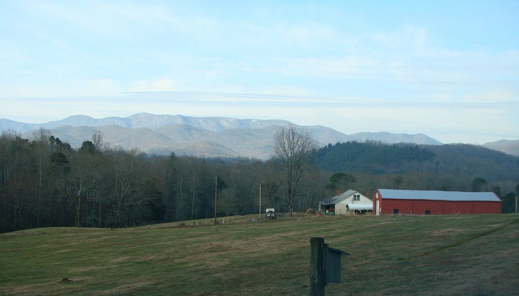 Farm in the mountains of North Carolina by Jean Gregory Evans