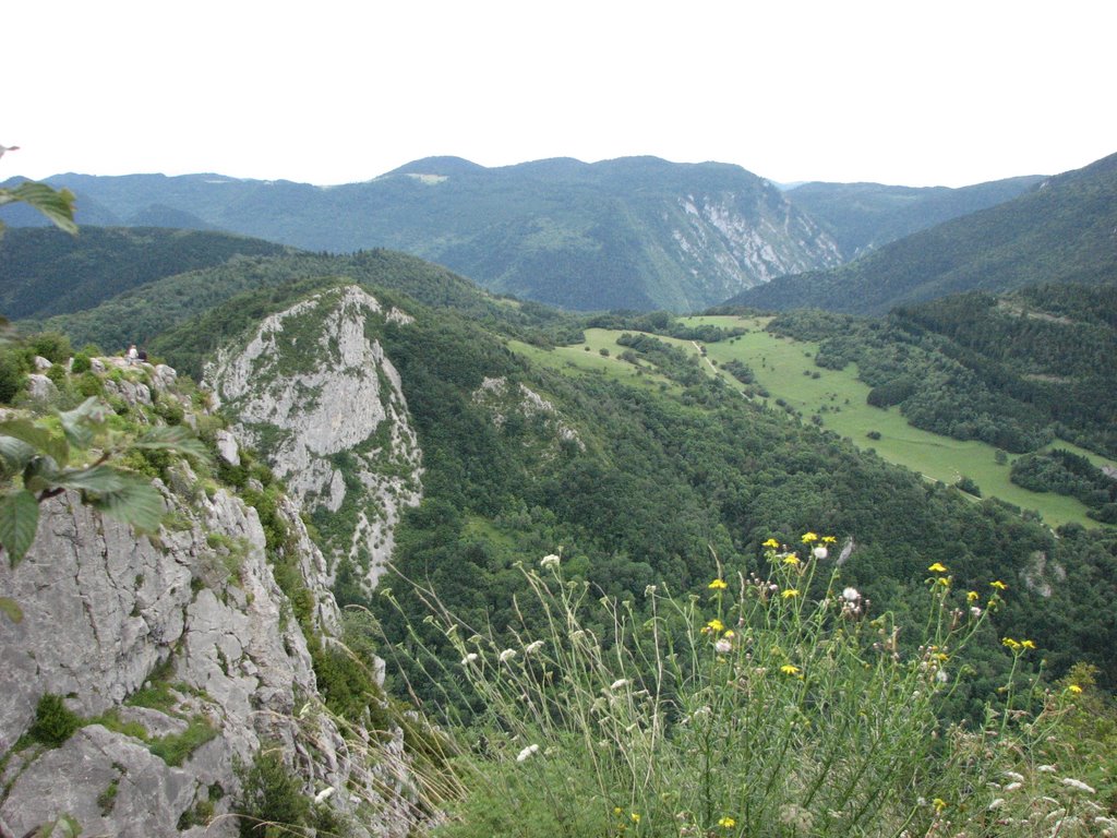 Paysage vue depuis le Château de MONTSEGUR by DESRENTES ERIC