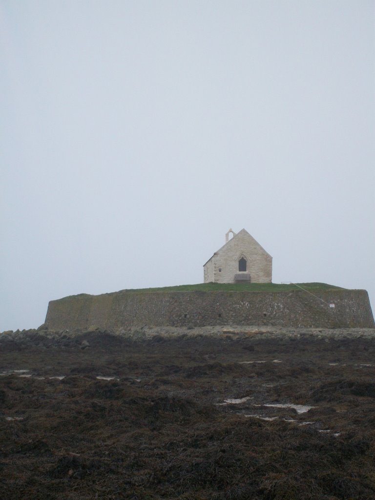 The Church in the Sea, St. Cwyfan's Church, Llangwyfan by Ruth Elsby