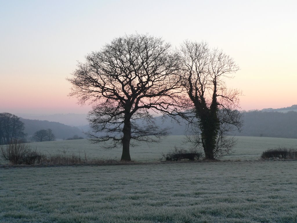 Sunrise in the coxley valley by andy colley